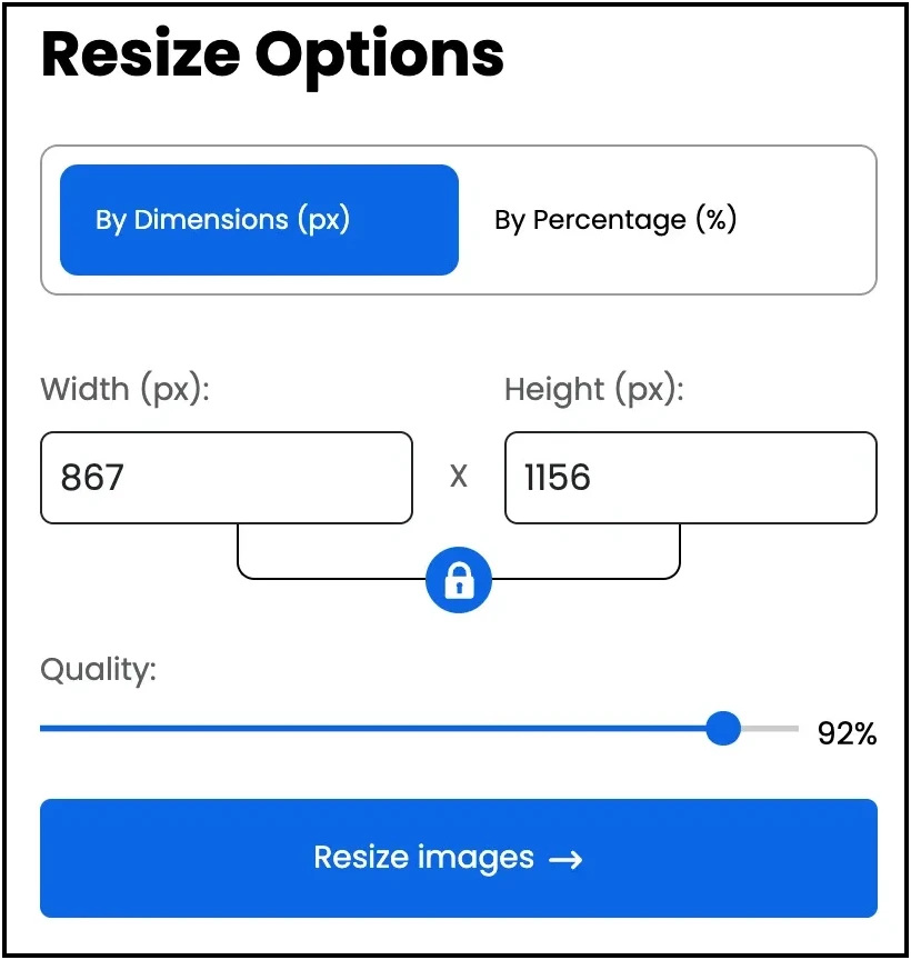 High Quality Resizing In Minutes